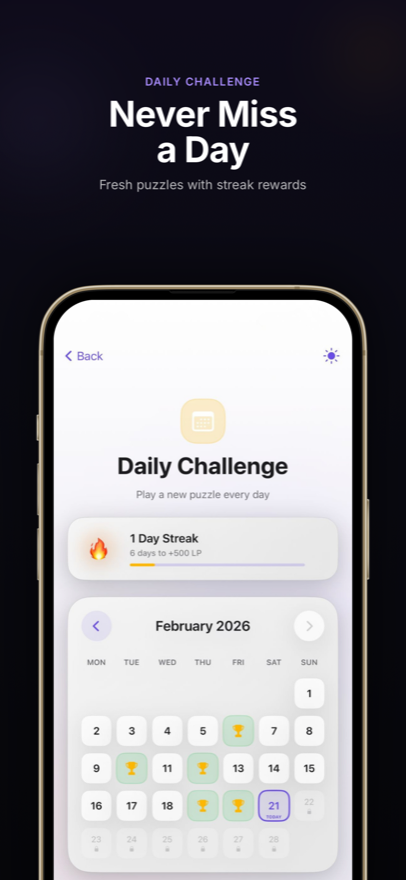 Daily challenge hub